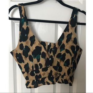 Cheetah/ leopard crop top
